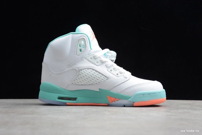 Chep Onekick Jordan 5 GS Light Air 440892-100 Aqua 0613